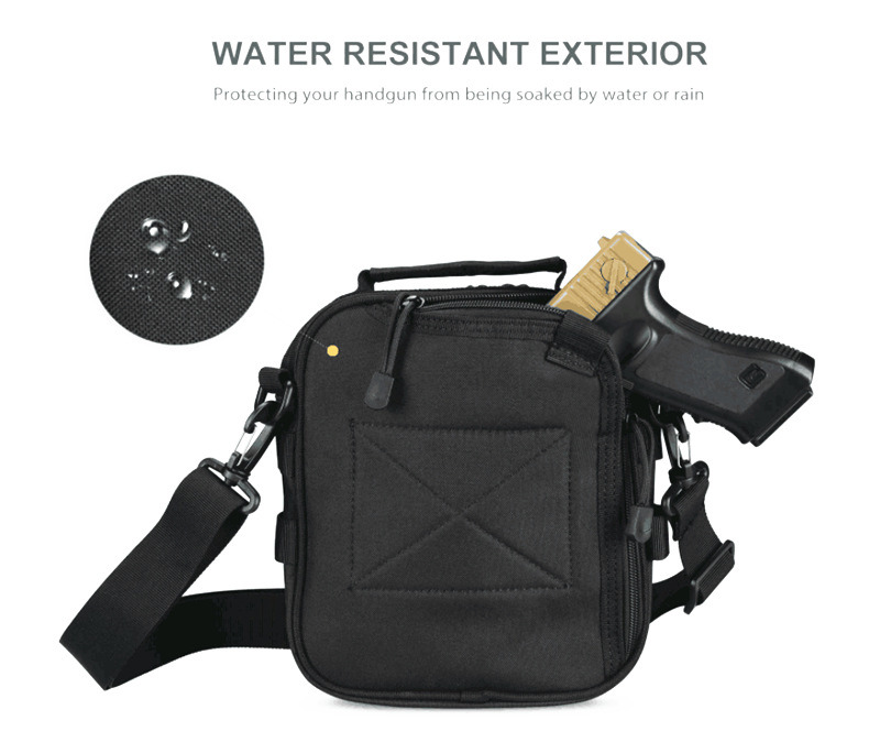 Bolsa de pistola Equipo para exteriores Bolsa táctica con correa para el hombro para pistola 